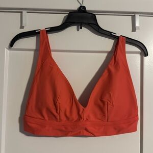 Aerie, triangle, coral, bikini top, large